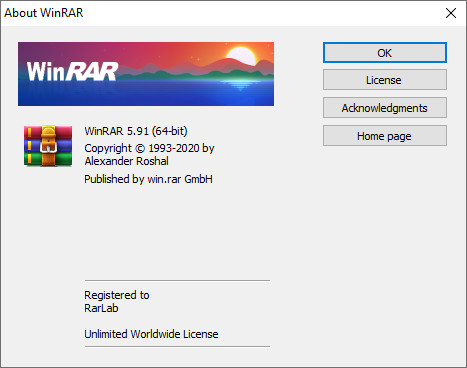 Download Winrar version 5.9 for Windows 32 bit and 64 bit